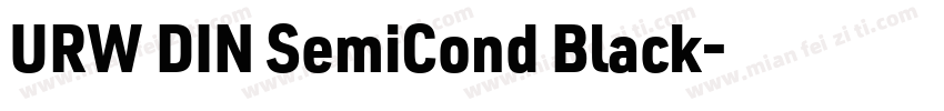 URW DIN SemiCond Black字体转换